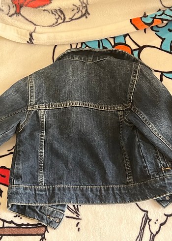 Çocuk Lacivert Düğmeli Denim Ceket - Görsel 3