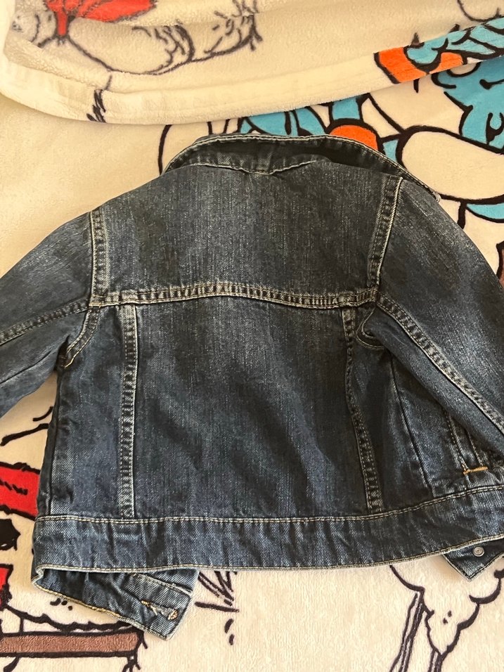 Çocuk Lacivert Düğmeli Denim Ceket - Görsel 3