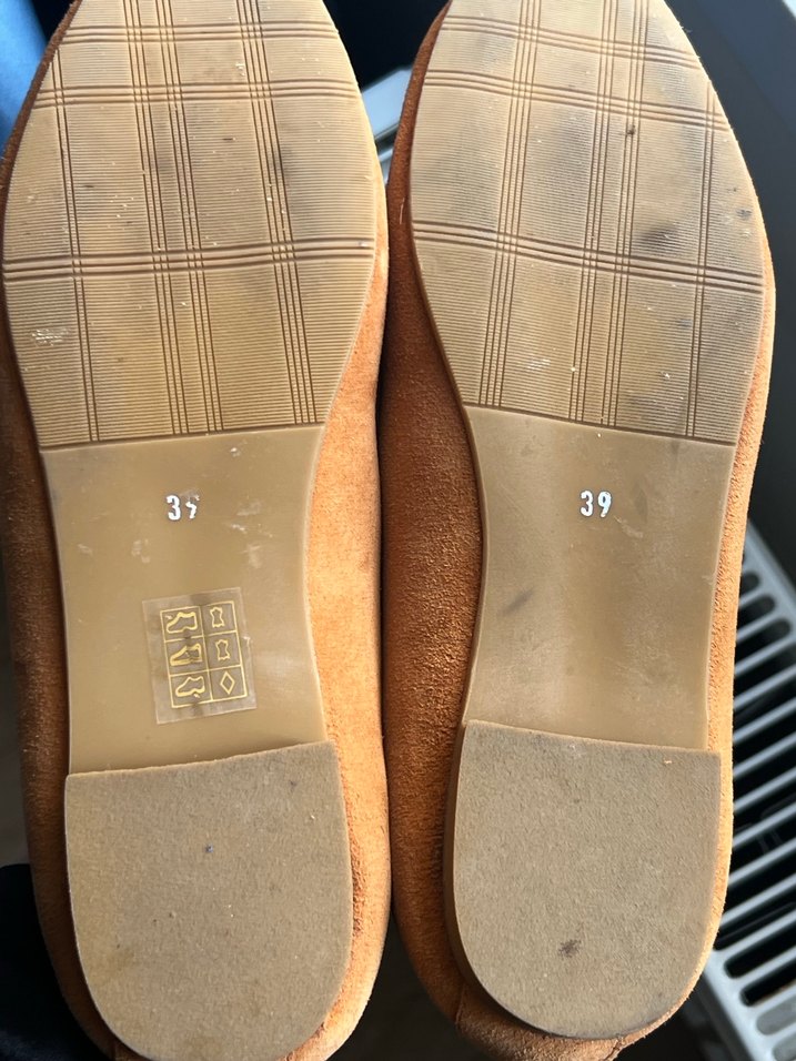 Camel süet tokalı loafer ayakkabı - Görsel 3