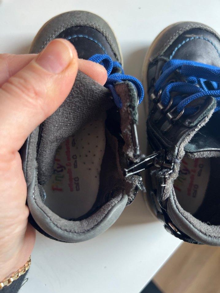 Mavi Bağcıklı Erkek Çocuk Botu - Görsel 3