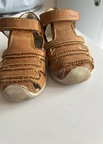 Kahverengi Deri Erkek Bebek İlk Adım Ayakkabısı - Görsel 4