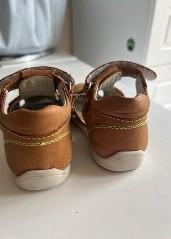 Kahverengi Deri Erkek Bebek İlk Adım Ayakkabısı - Görsel 5