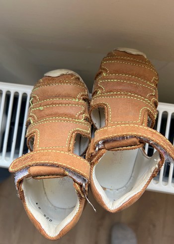 Kahverengi Deri Erkek Bebek İlk Adım Ayakkabısı - Görsel 2