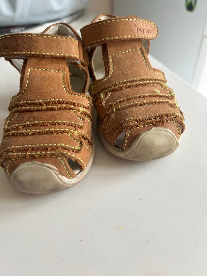 Kahverengi Deri Erkek Bebek İlk Adım Ayakkabısı - Görsel 4