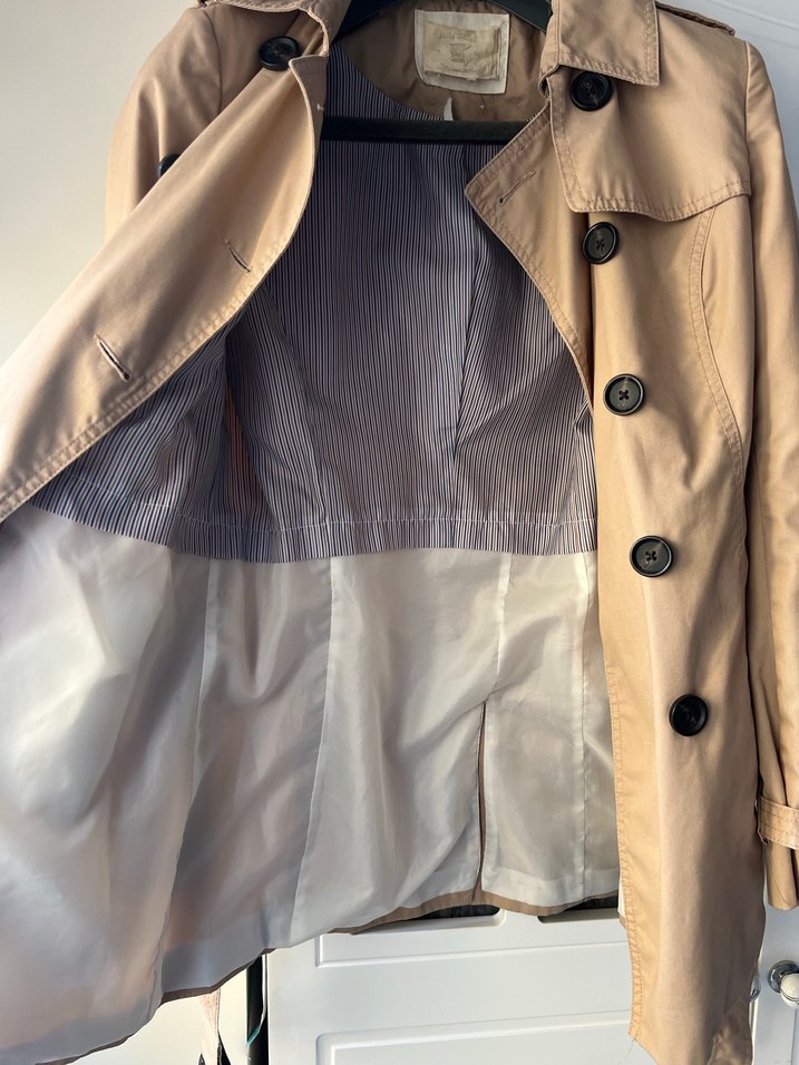 Bej Trençkot - Görsel 4