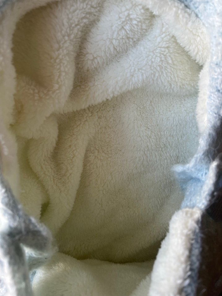 Bebe mavisi kuzu yünü bebek kundak - Görsel 2