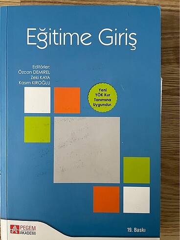 Eğitime giriş