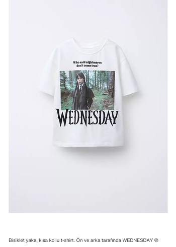 Beyaz Baskılı Kadın Tişört - Görsel 4