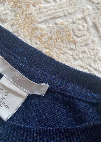 Lacivert Kadın İnce Örgü Yün Kazak - Görsel 4