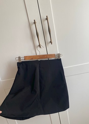 Tokalı Siyah Mini  Etek - Görsel 4