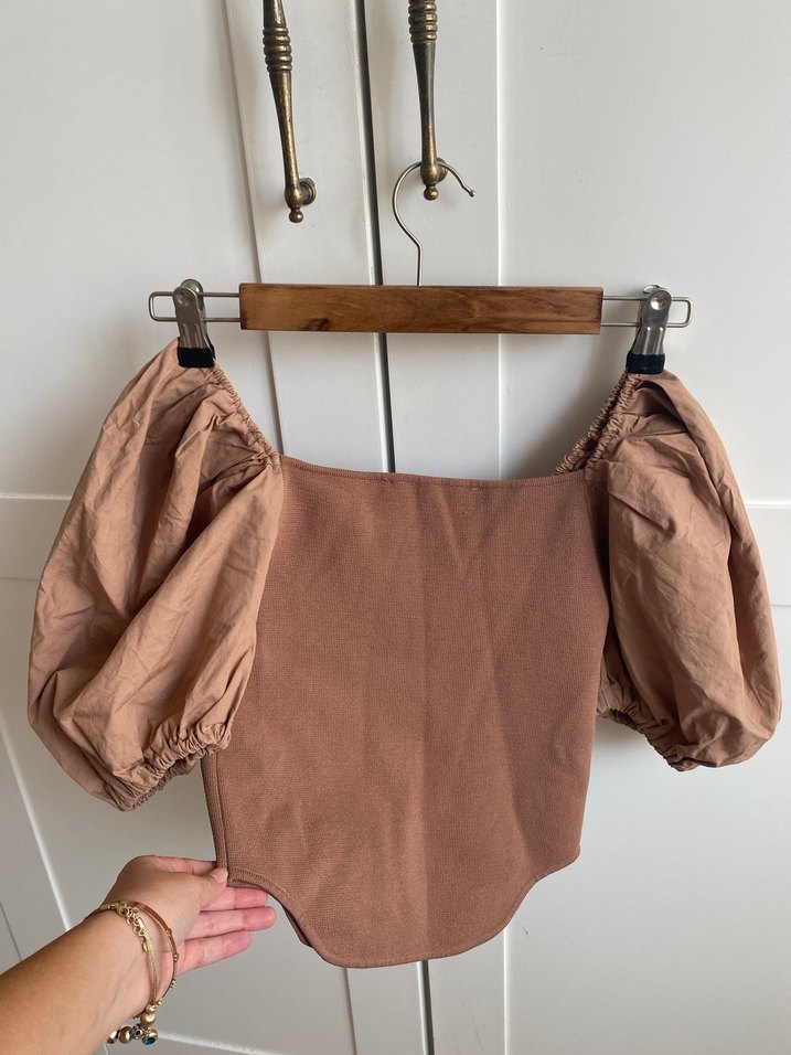 Bej  Kadın Body - Görsel 4