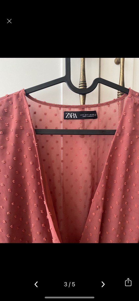 Fırfırlı şortlu şifon Elbise - Görsel 4