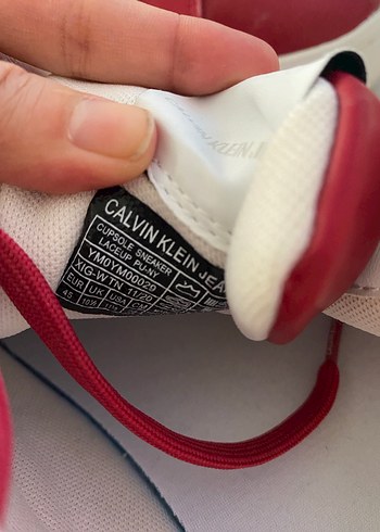 Calvin Klein Kırmızı Bağcıklı erkek Spor Ayakkabı - Görsel 7