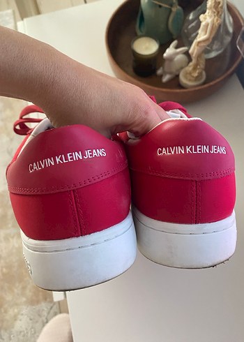 Calvin Klein Kırmızı Bağcıklı erkek Spor Ayakkabı - Görsel 4