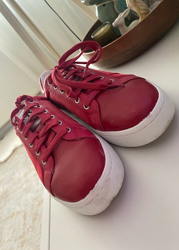 Calvin Klein Kırmızı Bağcıklı erkek Spor Ayakkabı - Görsel 6