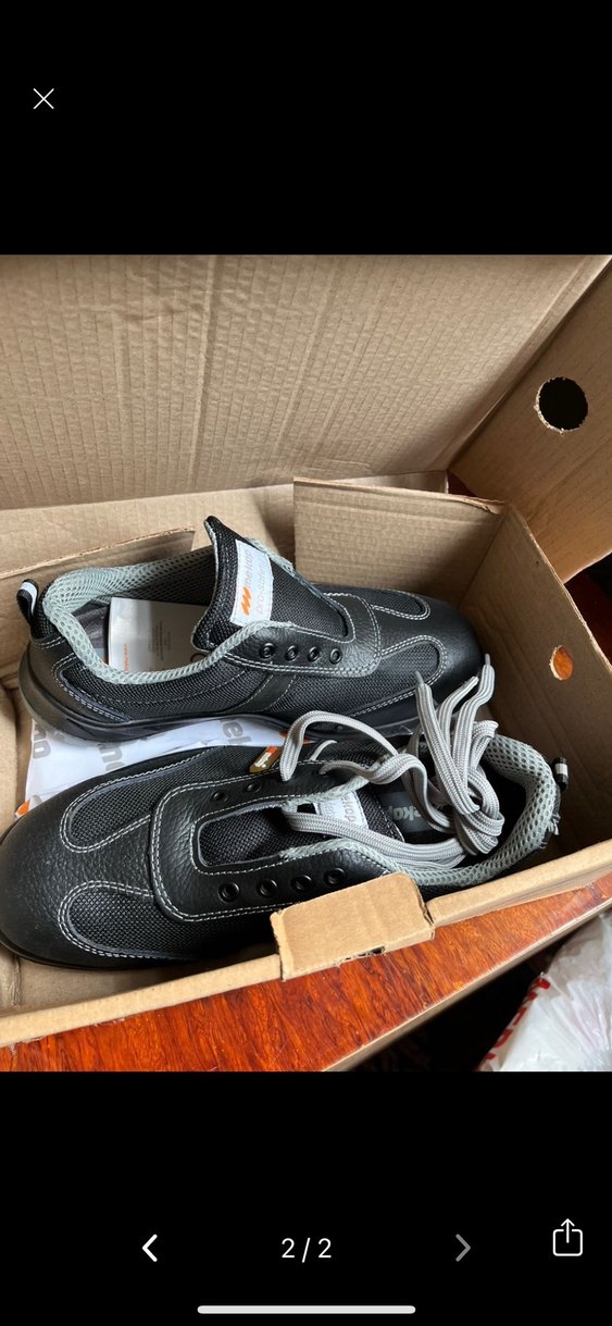 Mekap marka Çelik burunlu Gri Siyah Erkek İş ayakkabısı - Görsel 2