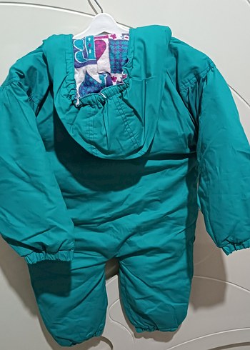 Turkuaz Fermuarlı Bebek Tulumu - Görsel 2