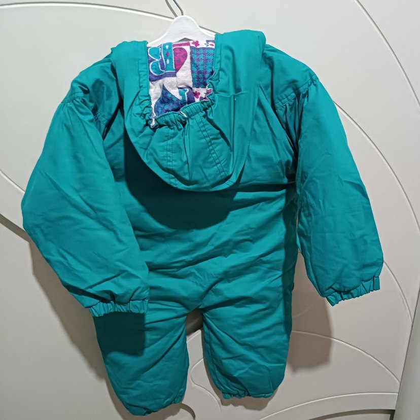 Turkuaz Fermuarlı Bebek Tulumu - Görsel 2