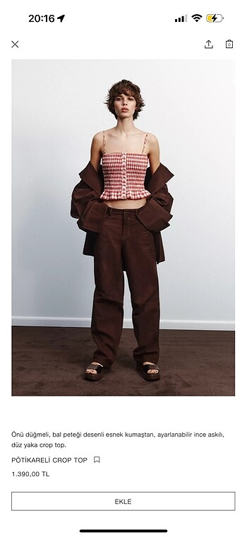 Zara potikare top