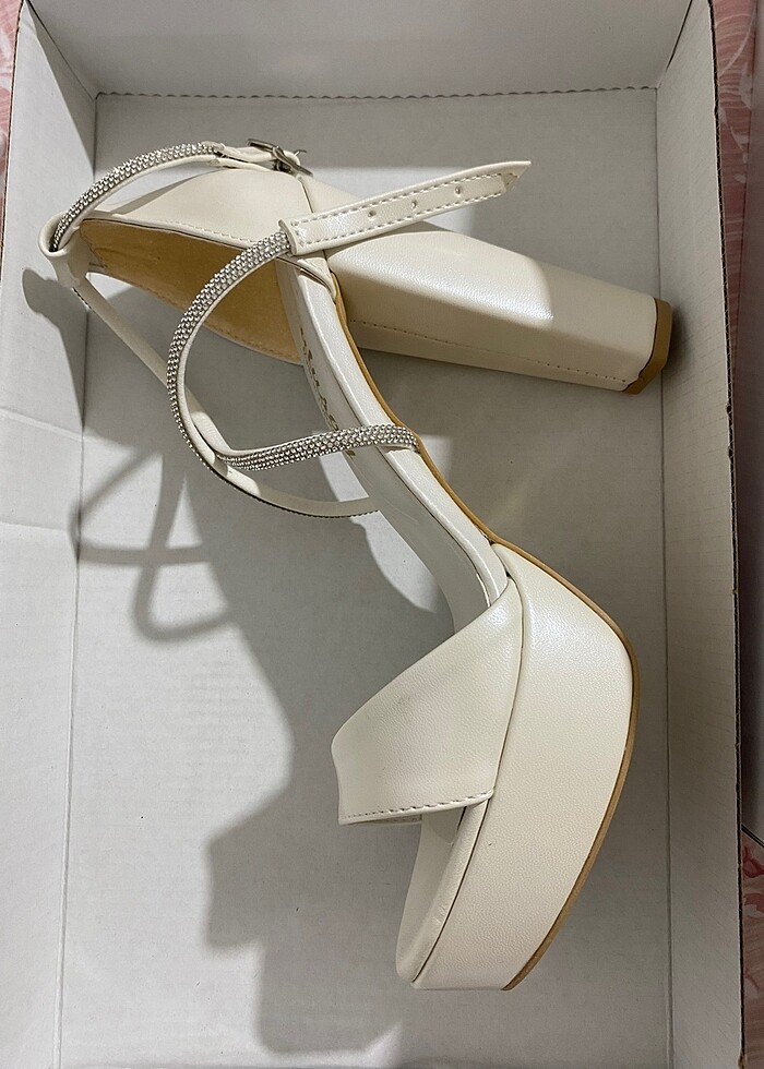 Gelin ayakkabısı Platform acil satılık
 - Görsel 2