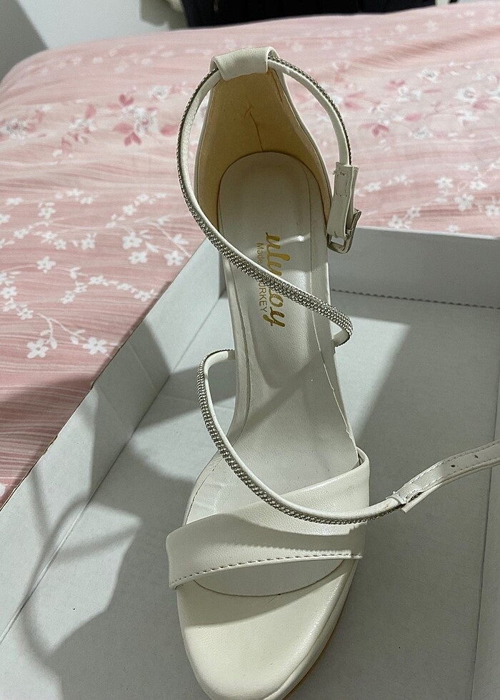 Gelin ayakkabısı Platform acil satılık
 - Görsel 3
