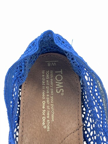 39 Beden mavi Renk TOMS Babet %70 İndirimli.