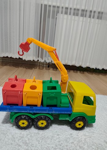 Renkli Oyuncak Çöp Kamyonu - Görsel 2