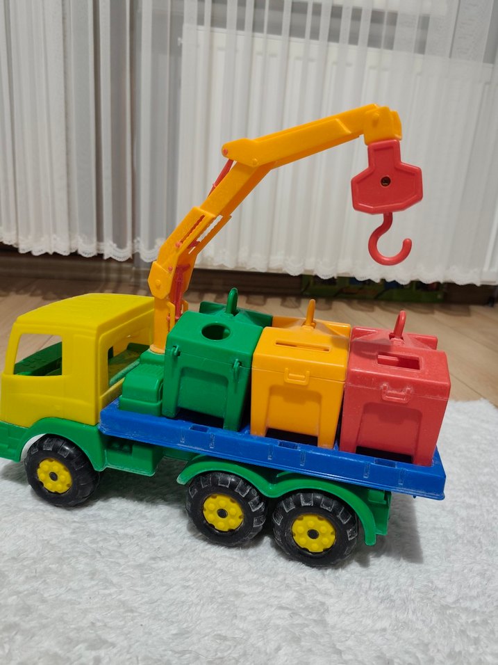 Renkli Oyuncak Çöp Kamyonu - Görsel 4