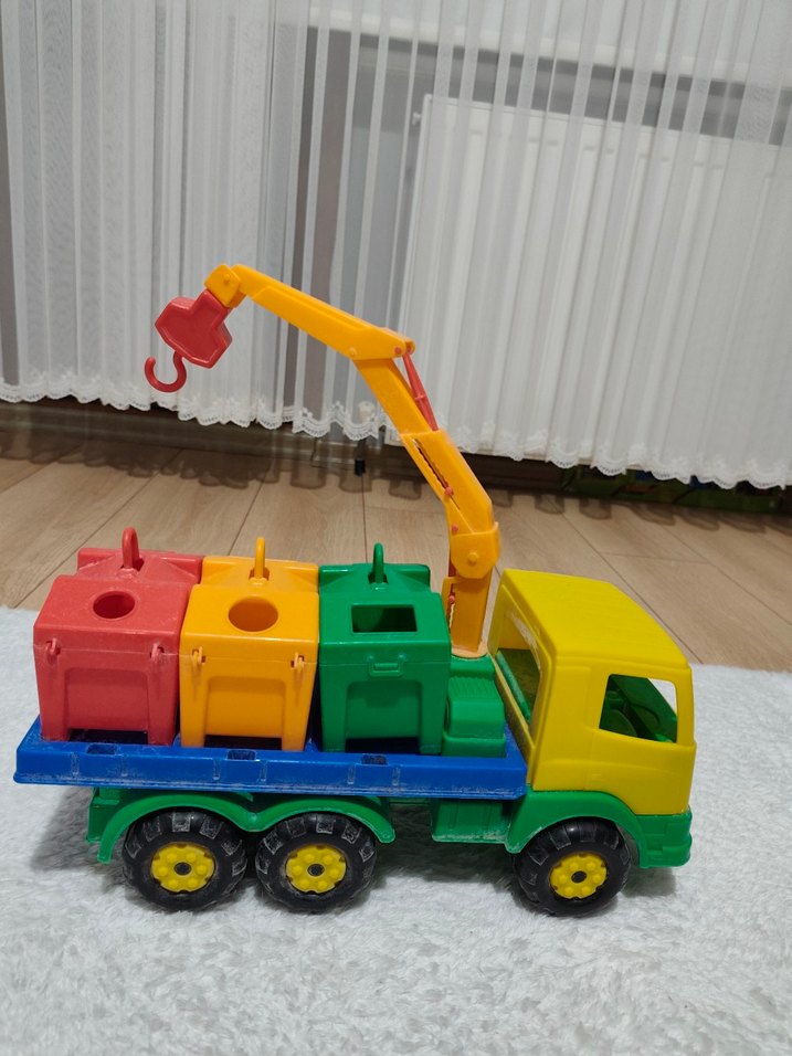 Renkli Oyuncak Çöp Kamyonu - Görsel 2