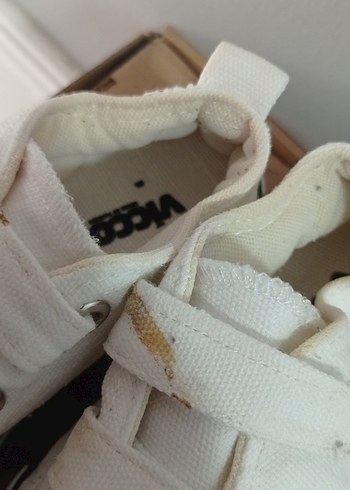 Kız Çocuk Beyaz Cırt Cırtlı Spor Ayakkabı - Görsel 4