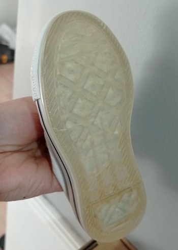 Kız Çocuk Beyaz Cırt Cırtlı Spor Ayakkabı - Görsel 5