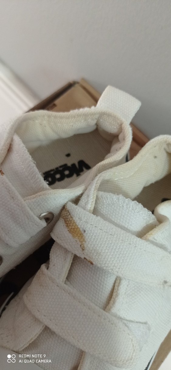 Kız Çocuk Beyaz Cırt Cırtlı Spor Ayakkabı - Görsel 4