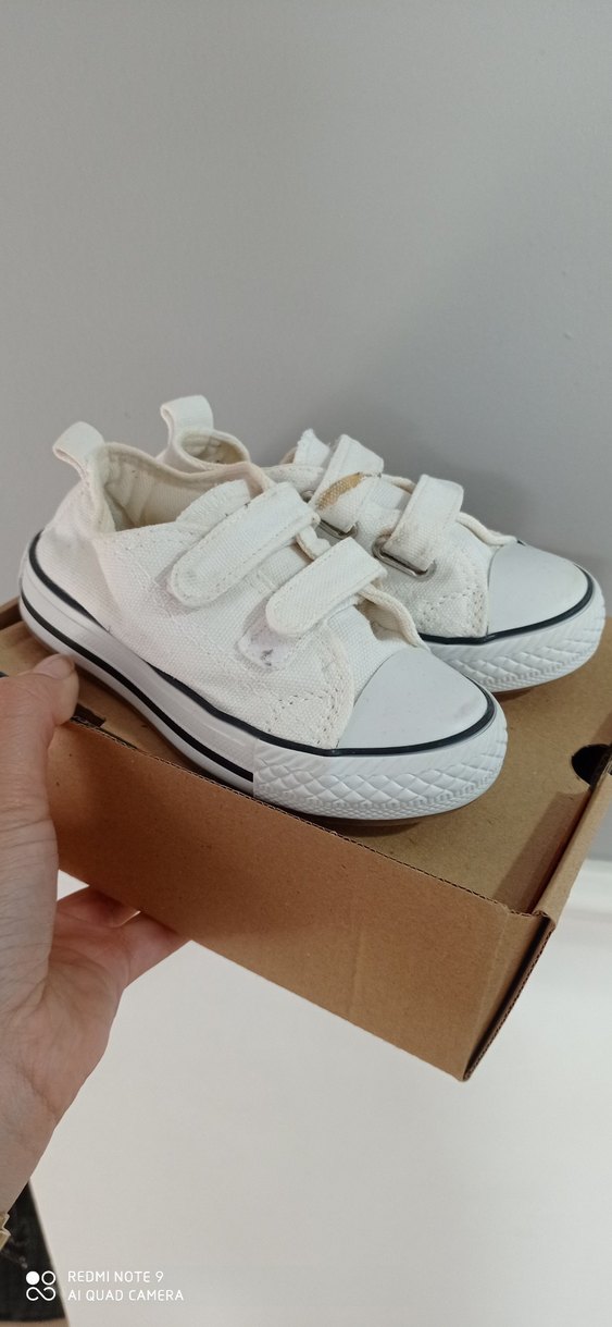 Kız Çocuk Beyaz Cırt Cırtlı Spor Ayakkabı - Görsel 2