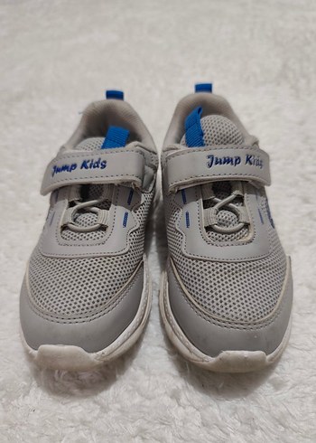 Gri Erkek Çocuk Spor Ayakkabısı Velcro - Görsel 2