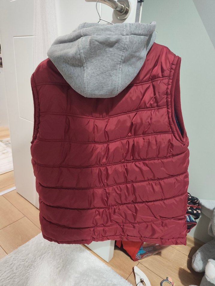 Bordo Fermuarlı Erkek yelek - Görsel 3