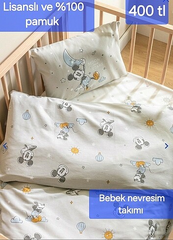 Lisanslı bebek nevresim takımı 