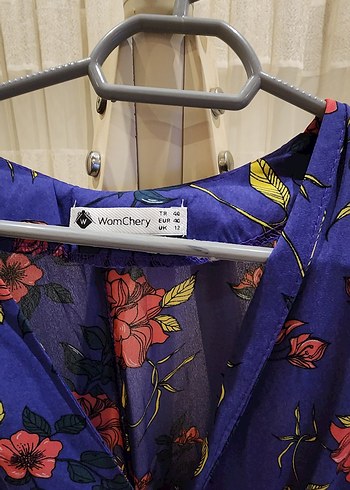 Mor Çiçekli Bohem Uzun Elbise - Görsel 6