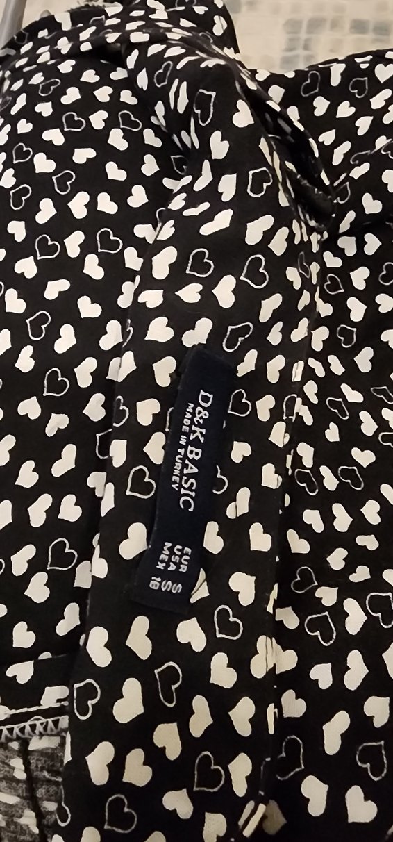 Siyah Puantiyeli V Yaka Uzun Elbise - Görsel 5