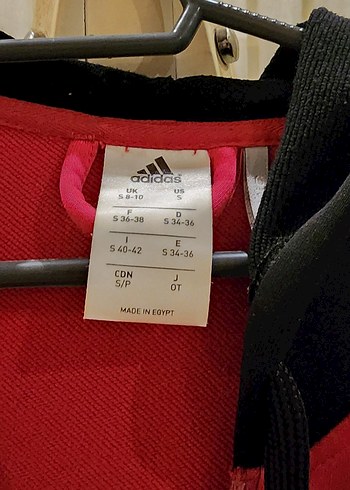 Kırmızı Siyah Fermuarlı Kadın Spor Ceket - Görsel 5