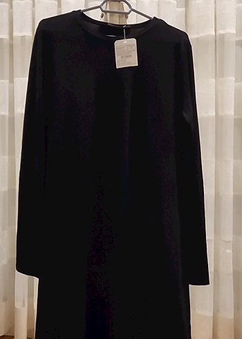 Siyah Uzun Kollu Kadın Elbise - Görsel 6