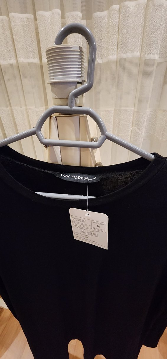 Siyah Uzun Kollu Kadın Elbise - Görsel 3