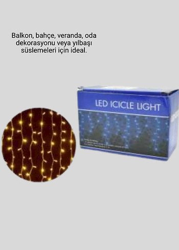 4 Metre Saçaklı LED Işık Perde - Görsel 2