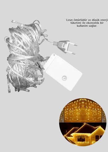 4 Metre Saçaklı LED Işık Perde - Görsel 4