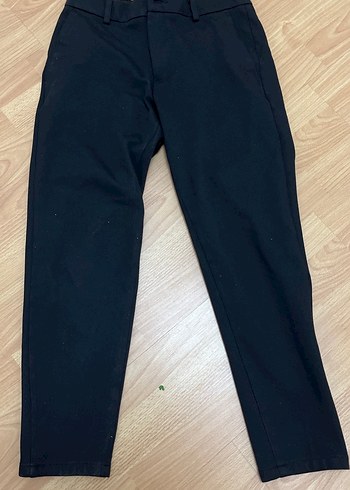 Siyah erkek Kumaş Pantolon Regular Fit