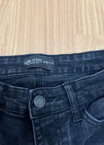 LC Waikiki Siyah erkek Normal Kesim Denim Pantolon