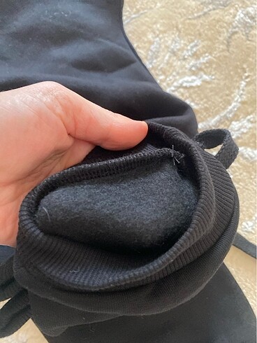 11-12 Yaş Beden Siyah kız jogger eşofman altı pantolon