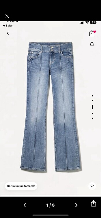 bershka bootcut jean