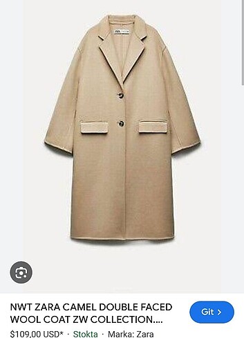 m Beden Zara yün kaban