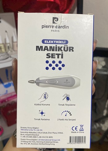 Pierre Cardin Elektrikli Manikür Seti Beyaz - Görsel 3