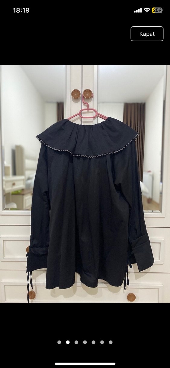 Dantel İşlemeli Siyah tunik - Görsel 3